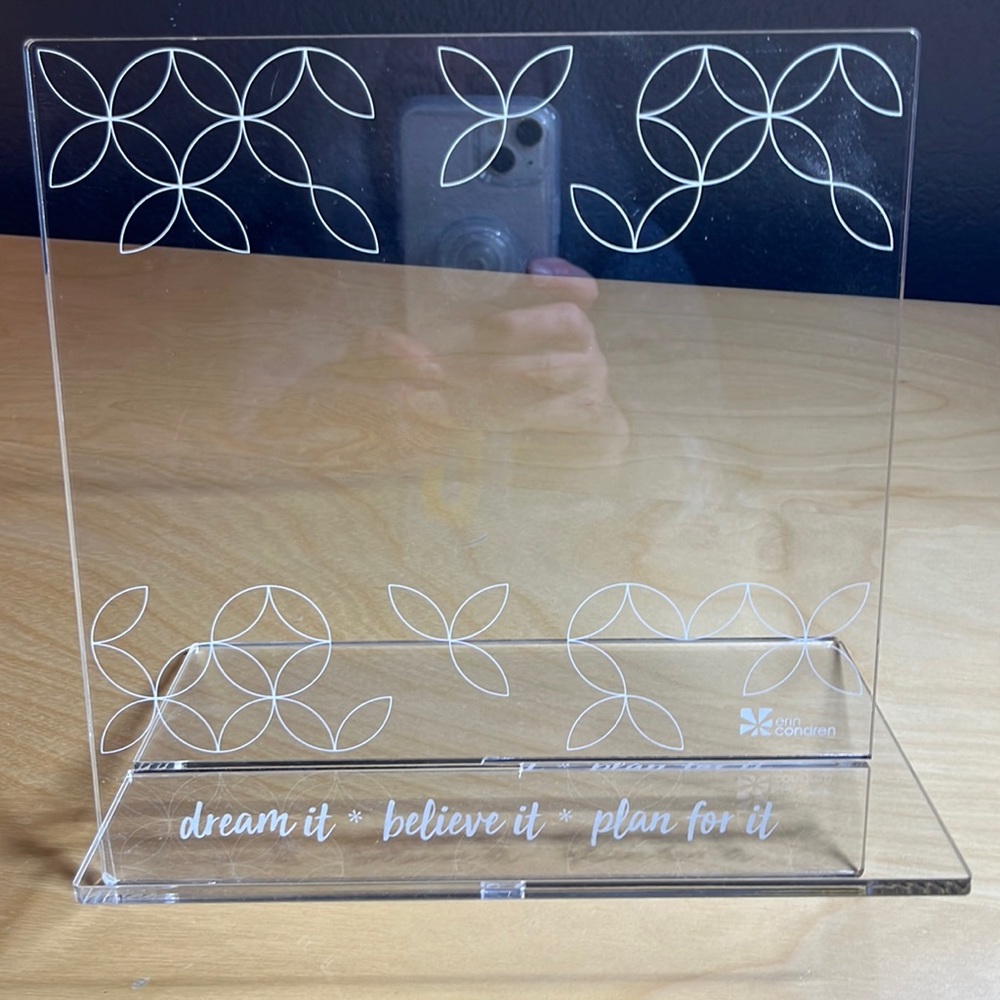 Erin Condren acrylic planner stand